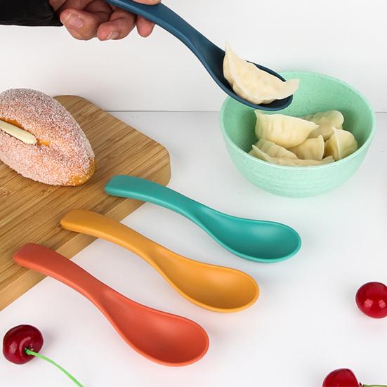 10 шт. надежные, легко моющиеся, безвкусные для питья, супа, ложки для еды в скандинавском стиле, товары для дома, студенческие ложки