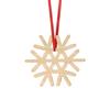 Christmas Snowflake Wood Chip Decoration 2D Wooden Pendant