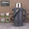 Insulated Kettle, Large Capacity Thermos Cup, Stainless Steel Portable Outdoor Thermos, Travel Car Hot Water Kettle, Cold-Keeping Cup for Home Use