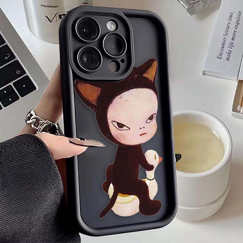 Yoshitomo Nara Art Phone Case For OPPO A5 A3X A5X A6X A54 A55 A57 A58 A72 A74 A78 A79 A93 A94 FIND X3 X5 X8 X9 Case Shell Cover