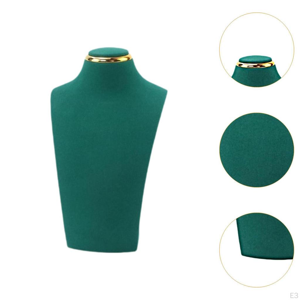 Зеленый держатель для ожерелья, небольшая подставка для украшений, бархатная витрина для продажи,