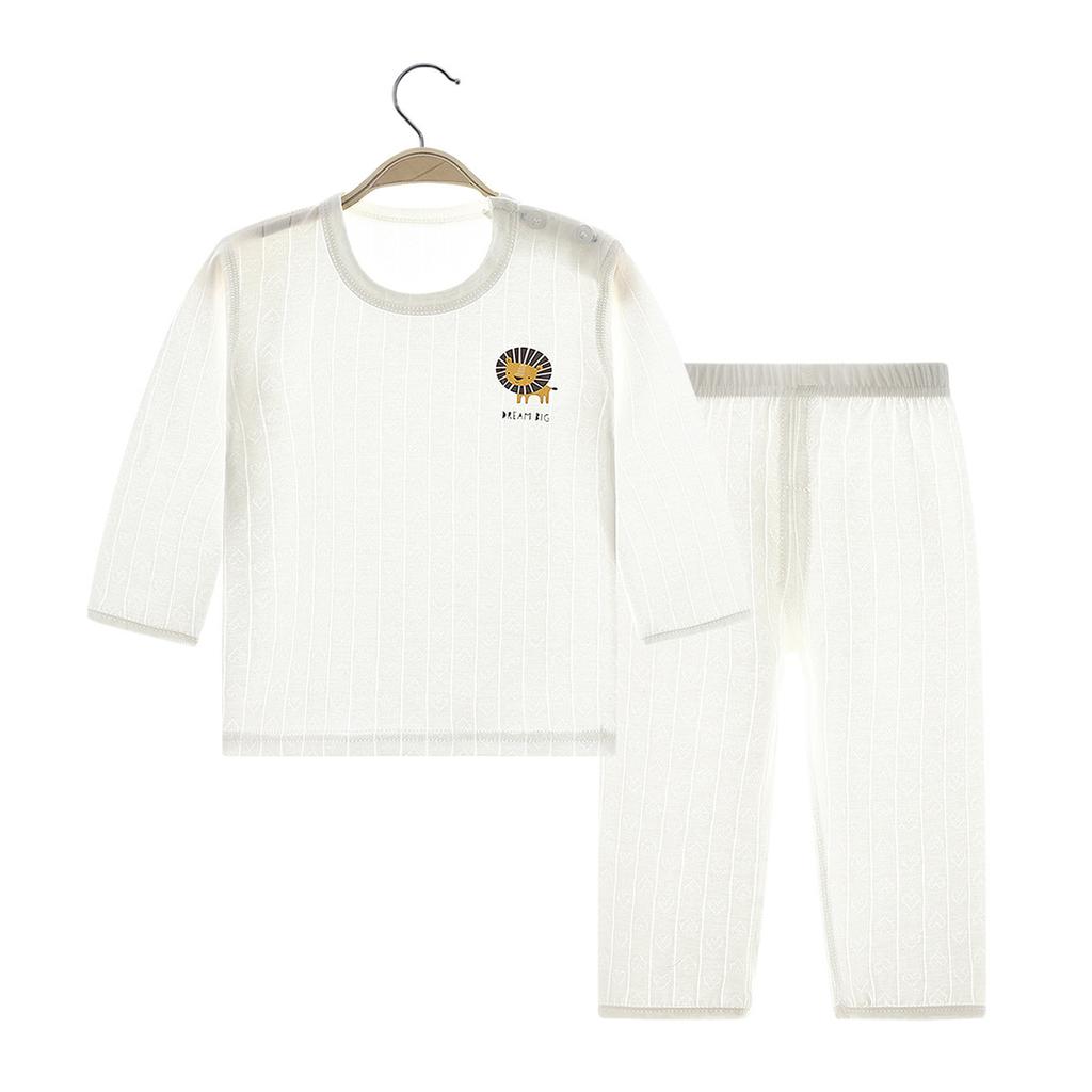 Милый детский домашний костюм, летние пижамы из чистого хлопка для мальчиков и девочек с героями мультфильмов