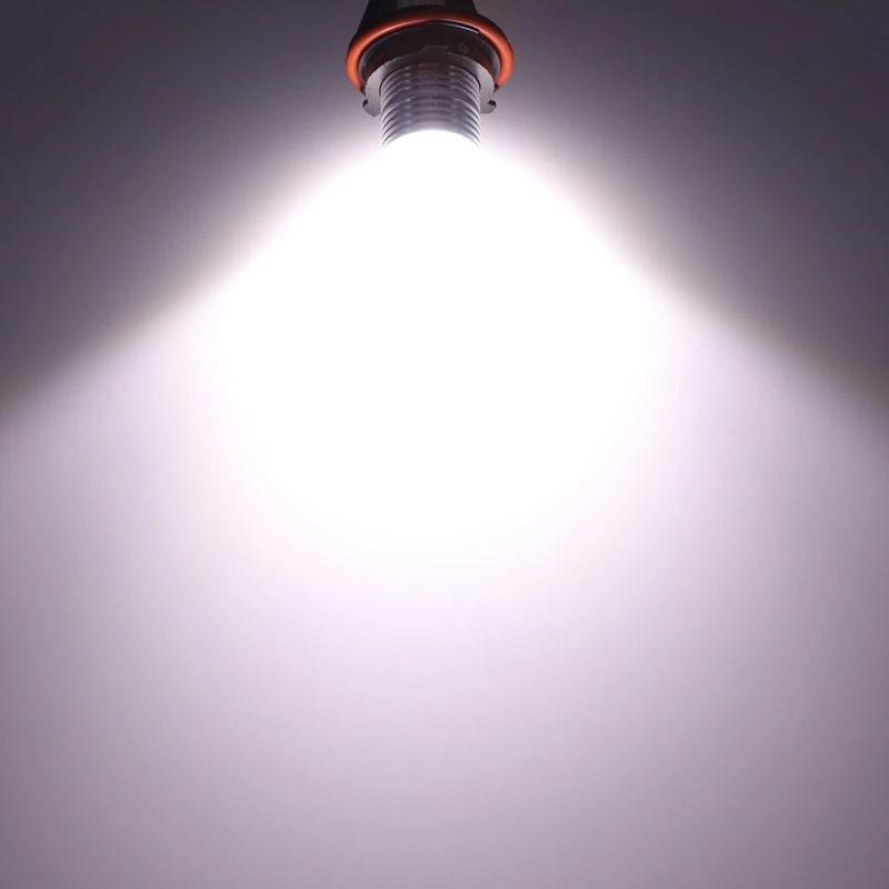 2Pcs LED Car Angel Eyes Marker Lights Bulbs For BMW E39 E53 E60 E61 E63 E64 E65 E66 E87 525i 530i Xi 545i M5 Error Free 2x5W