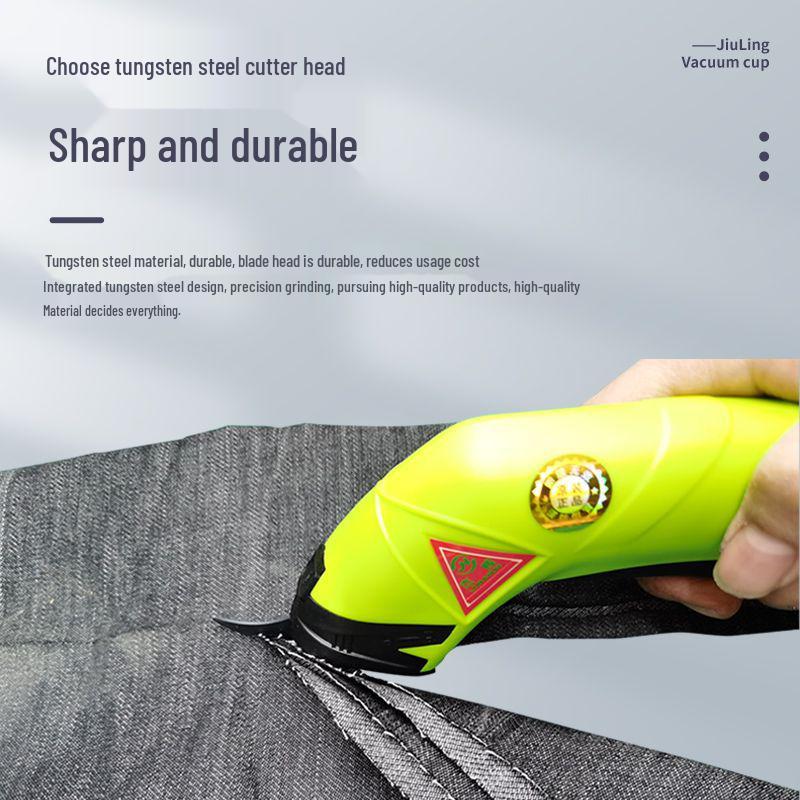 Rechargeable Handheld Electric Scissors for Cutting Fabric, Leather, and Cloth