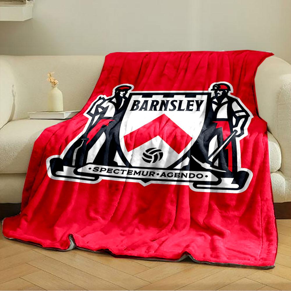 Barnsley Logo Blanket for all seasons blanket lunch break throw gift