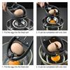 Black Egg Opener Spring Design Egg Cracker Durable Egg Separator Tool  Home Cooking Baking