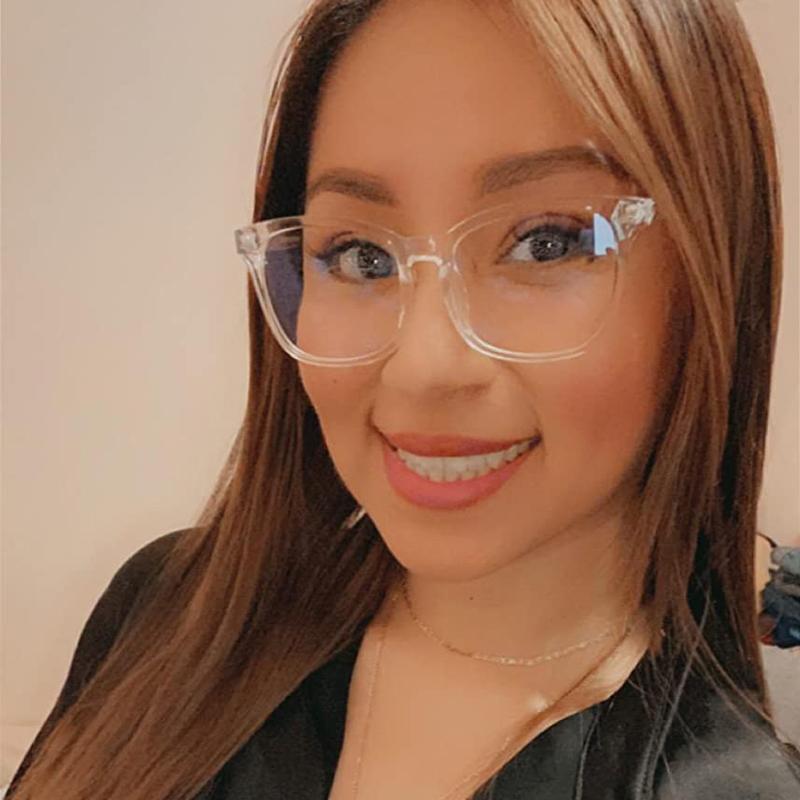 Прозрачная оправа для компьютерных очков для женщин и мужчин, квадратные очки с анти-синим светом, блокирующие очки, оптические очки для очков