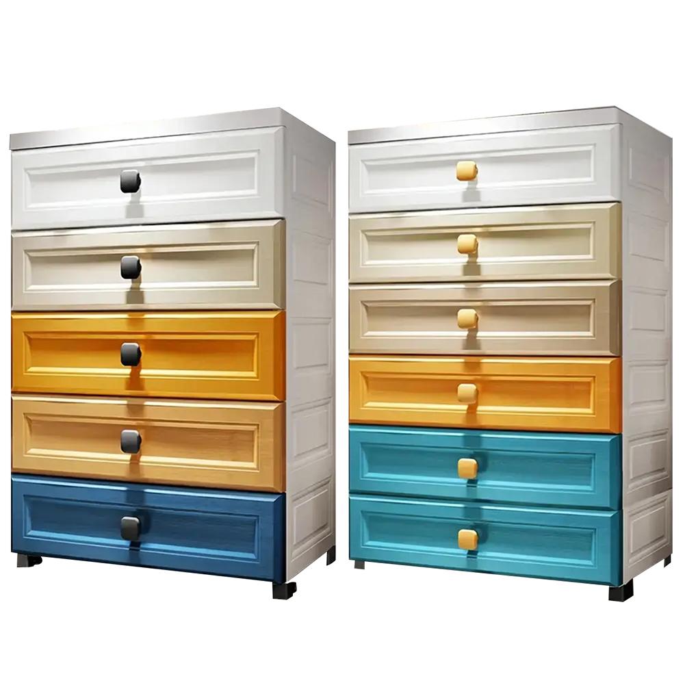 Прикроватный столик Боковой столик Ящики Комоды на колесиках Премиум-пластик PP Туалетные столики Органайзер Шкаф для хранения для спальни Прихожей Детской R