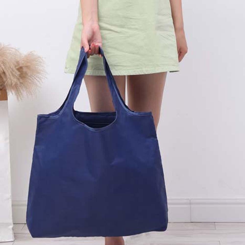 Oxford Cloth Eco-friendly Tote Bag Large Capacity Solid Color Shoulder Bag Travel