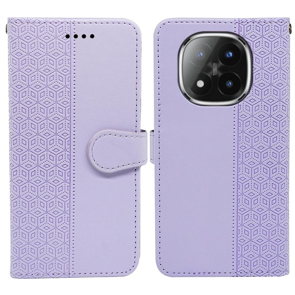 Для Xiaomi Poco M8 Pro 5G/Redmi Note 15 Pro+ 5G (Глобальный) Кожаный чехол-книжка с тиснением