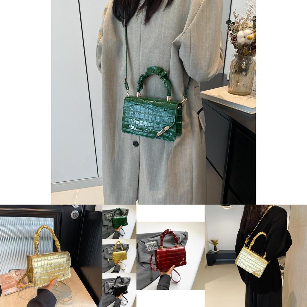 Trendy Casual Small Square Crossbody Bag Fashionable Pu Leather Handbag For Women