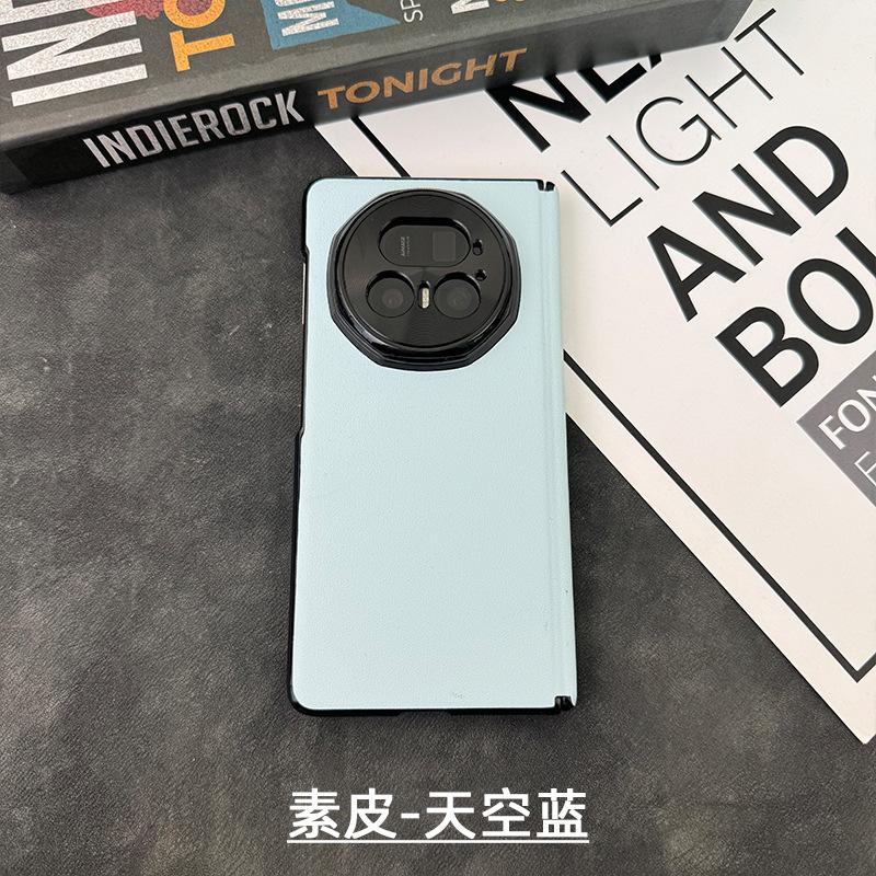 Подходит для чехла мобильного телефона Honor magicv5 VS3 магнитная присоска двойная центральная ось защита V3 однотонная кожа V2 объектив полностью закрывающий кожаный чехол