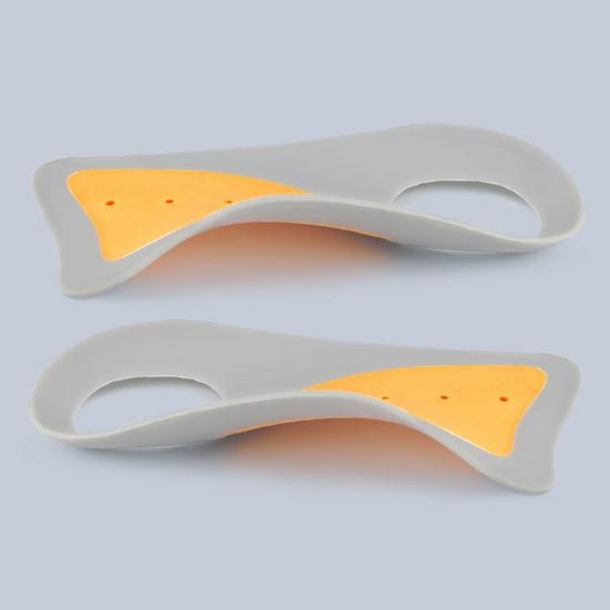 1 пара ультратонких силиконовых стелек для мужской/женской обуви, стельки с амортизацией, мягкие, с противоскользящей накладкой на пятку