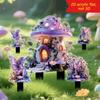 Дух Феи, Серия Хранители, Фиолетовый Грибной Домик, 2D, Акрил, Украшение для Сада на Открытом Воздухе, Для Вечеринки и Фестиваля, Атмосферное Украшение