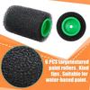 9 Pcs Textured Paint Rollers 4 Inch Bed Liner Roller Paint