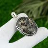 Oval Turritella Agate Stone 925 Silver Wife Elegant Handmade New Pendant Jewelry