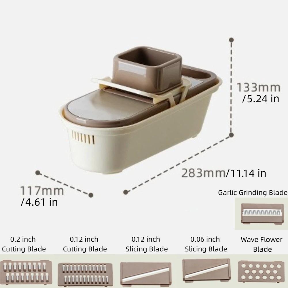Manual Vegetable Cutter with Hand Protector Vegetable Slice Efficient Cucumber Slicer  Home Cooking