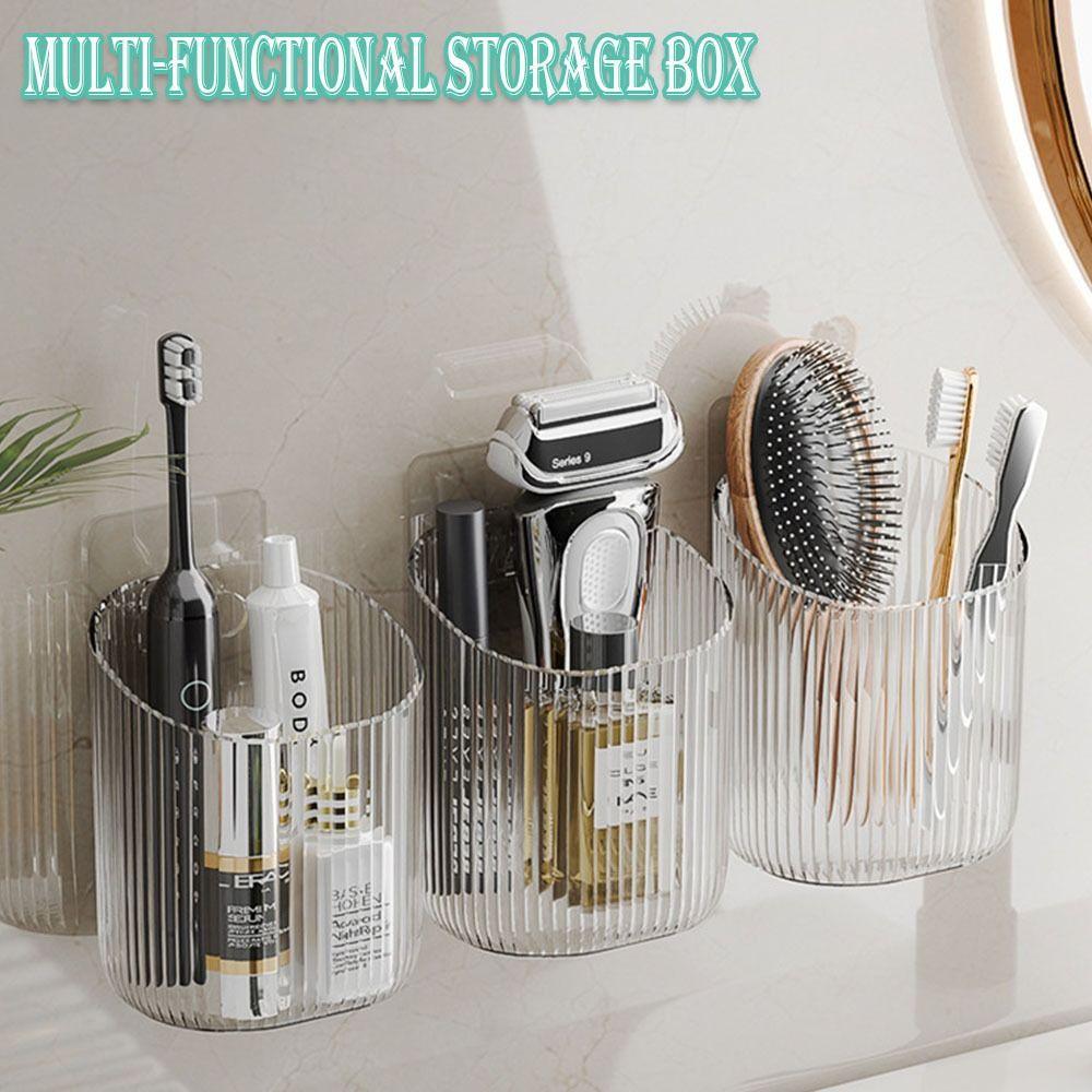 Multi-Functional Toothpaste Holder Punch-Free Cosmetic Storage Box Fashion Razor Storage Box