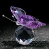 Table Ornaments Collection Glass Miniature Crystal Butterfly Figurine Crystal Ball Glass Craft