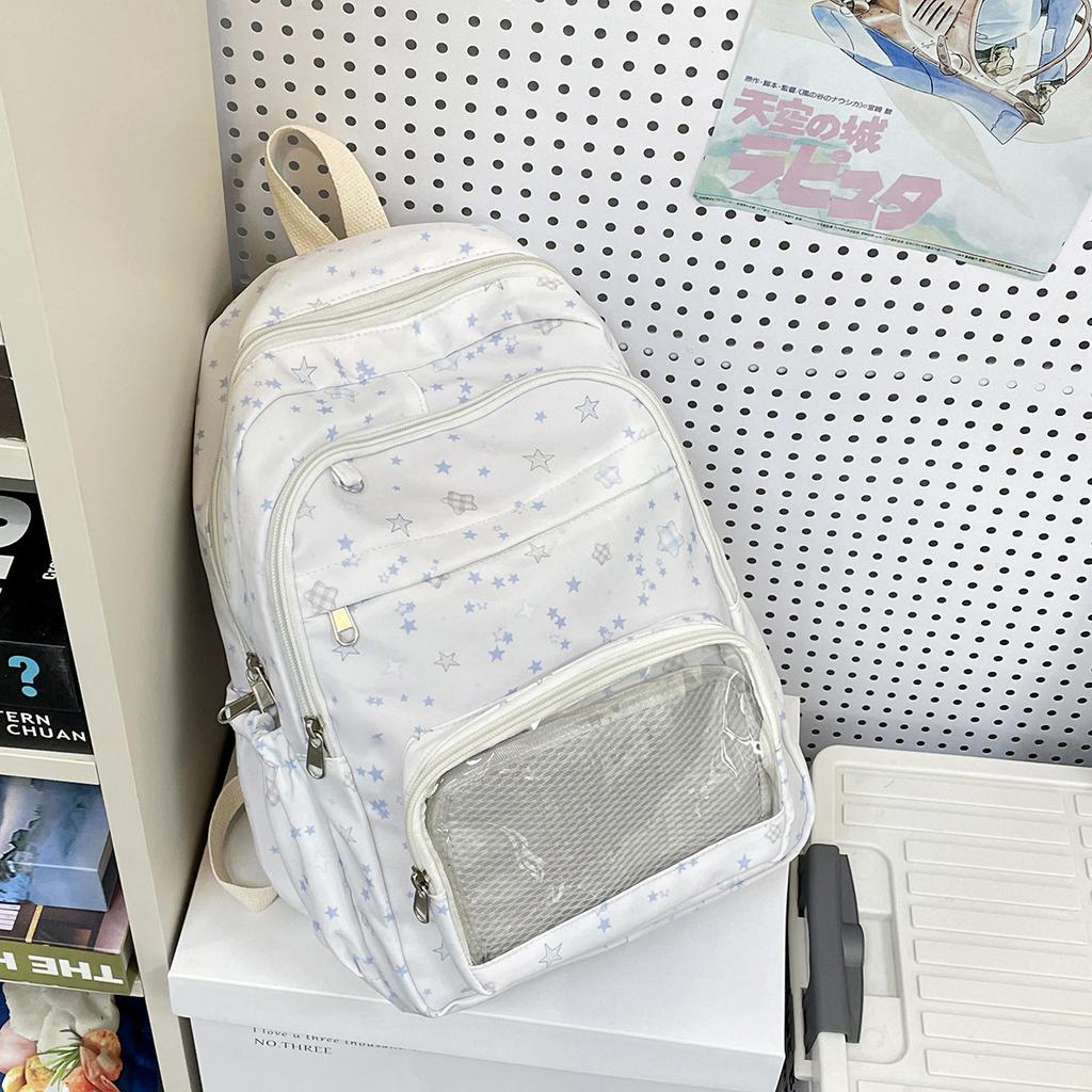 High School College Student Schoolbag Japanese Pain Bag Transparent Millet Bag Student Class Mailman Bag Versatile Leisure Bag