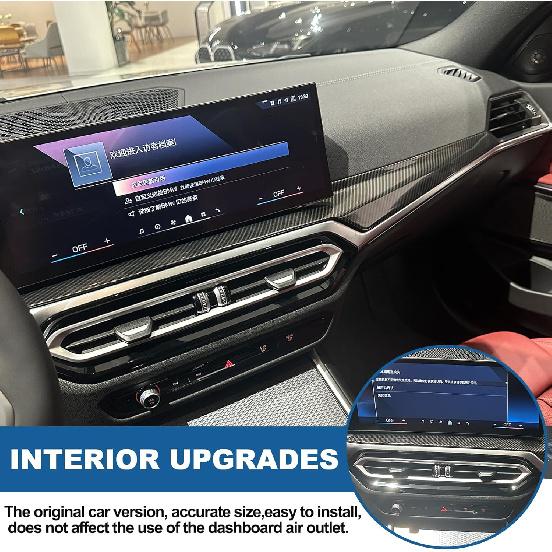 Car Dashboard Panel Trim Strips Cover For BMW 3 4 Series i3 i4 G20 G28 G22 G23 G26 320i 330i M340i 420i 430i M440i 2020-2024,Center Console Dashboard