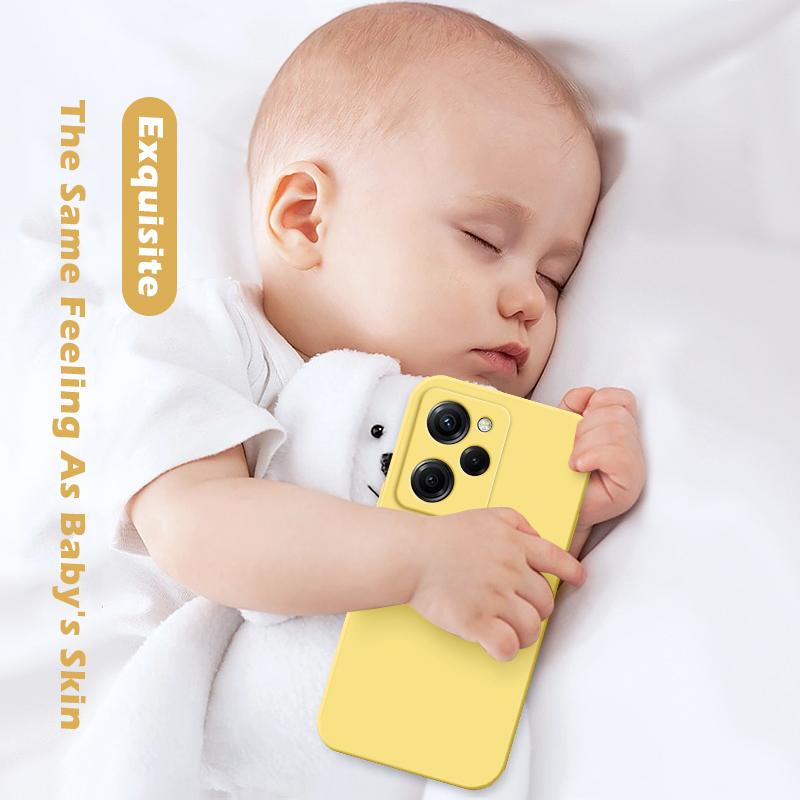 Для Poco X5 Pro Чехол квадратный жидкий силиконовый протектор объектива камеры Чехлы для телефонов Xiaomi Poco X5 Pro X5Pro Pocox5 Pro 5G Мягкий чехол