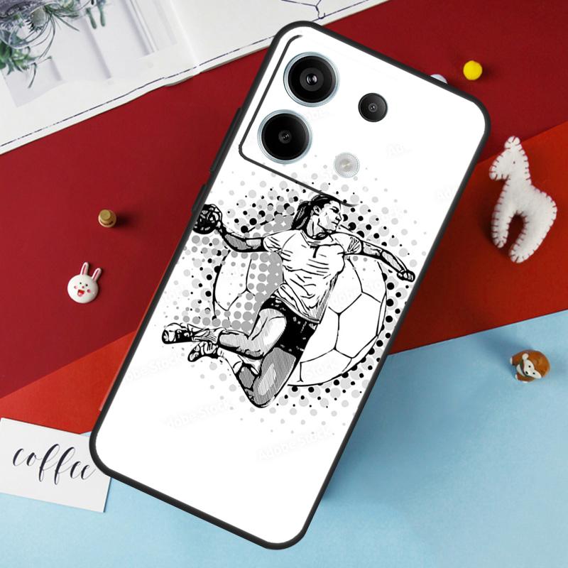 Чехол для гандбольного спорта для Xiaomi Redmi 12 13C 12C 10C 9C Redmi Note 13 9 10 11 12 Pro 9S 10S 11S 12S Cover