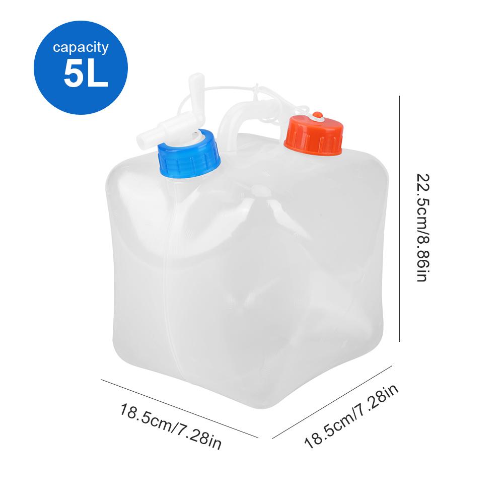 5-20L Portable Outdoor Water Tank Large Capacity Folding Water Container Camping Water Storage Bucket for BBQ Picnic Fishing