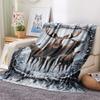 1 шт. Фланелевое одеяло с мультяшным принтом, Высококачественное, Удобное для всех сезонов, Домашний декор, Тепло и комфорт, Идеально для рождественского подарка на день рождения