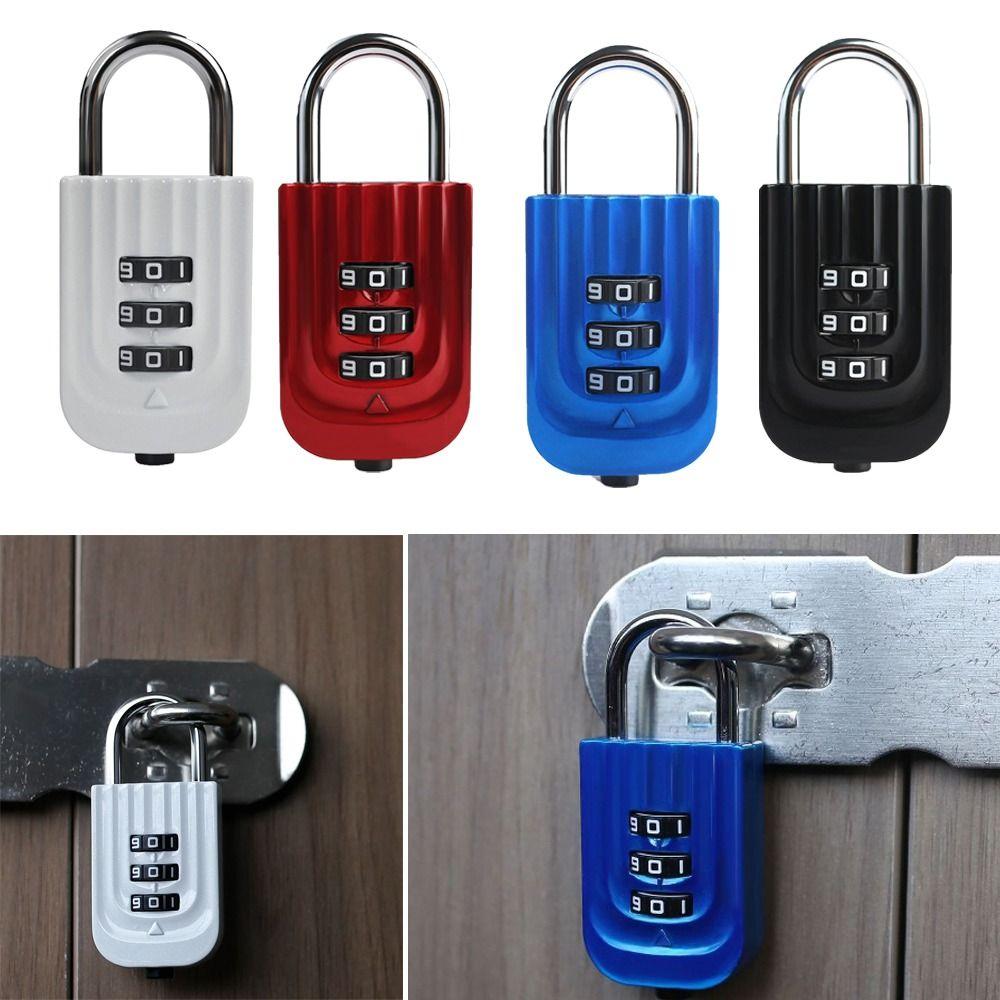 Secure Dormitory Cabinet  Padlock Anti-theft Luggage Combination Lock  Travel Outdoor Tools
