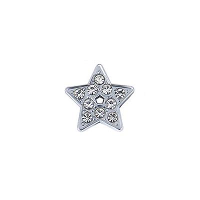 High Quality Bling Rhinestone Slide Letter Charms Stainless Steel with 10mm Hole for Pet Collars for Dogs A-Z 26 Letters