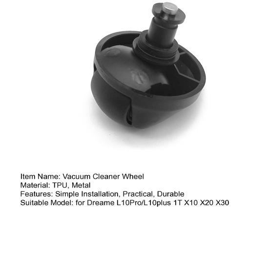 Запасные части для переднего колеса пылесоса, установка Snap-On, тихая работа, вращающееся на 360 градусов колесо для Dreame L10Pro/L10plus 1T X10 X20 X30