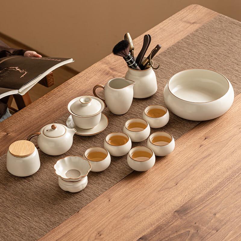 Китайская керамическая гайвань для чая Gongfu с крышкой