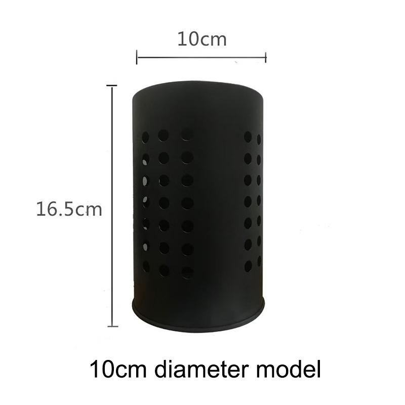 Трубка для палочек из нержавеющей стали Ведро для столовых приборов Большая вместимость Хранение кухонной утвари Круглое отверстие Полая дренажная трубка