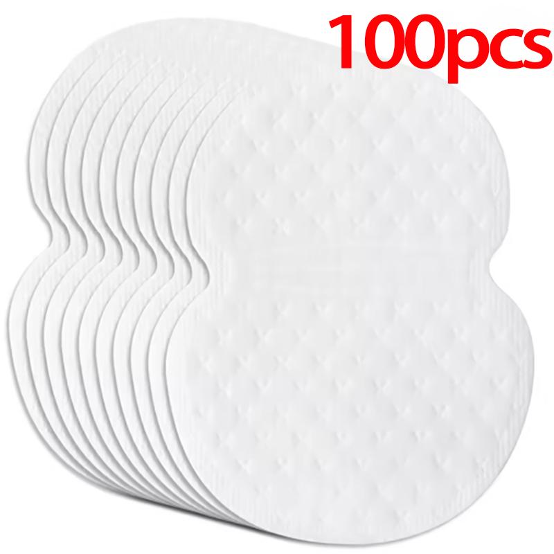 10/100Pcs Disposable Underarm Armpit Sweat Pads Sweat-absorbing Patch Summer Deodorants Non-woven Pads Breathable Ultra-thin