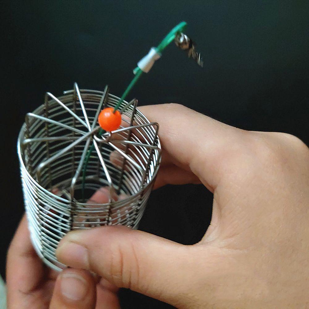 Accessories Fish Floating Food Bait Feeder Fishing Bait Cage Fishing Lure Cage Feeding Trap Basket