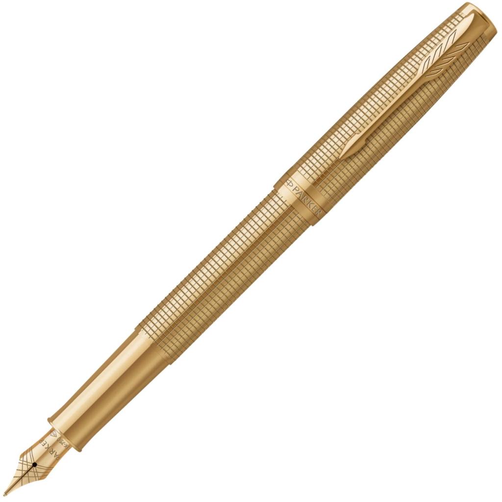 PARKER Sonnet Gold GT SE Перьевая ручка Fine 18K Золото Подарочная коробка Роскошная Официальная 2209265 Резная Ручка, Перо, Перо, В комплекте, Подарок, Импорт,