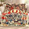 Club Universitario De Deportes Blanket Flannel Blanket Soft Cozy Plush Throw for Sofa Bed Lightweight Home Decoration Outdoor Camping