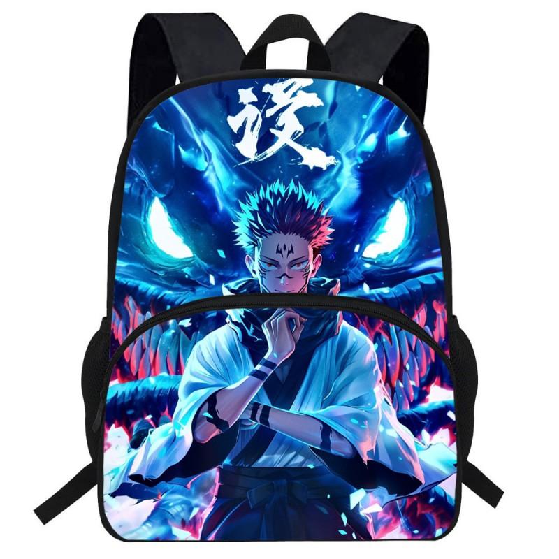 Kids Backpack School Use Anime Cartoon Design Large Capacity Oxford Fabric Bag With Ergonomic Back Support