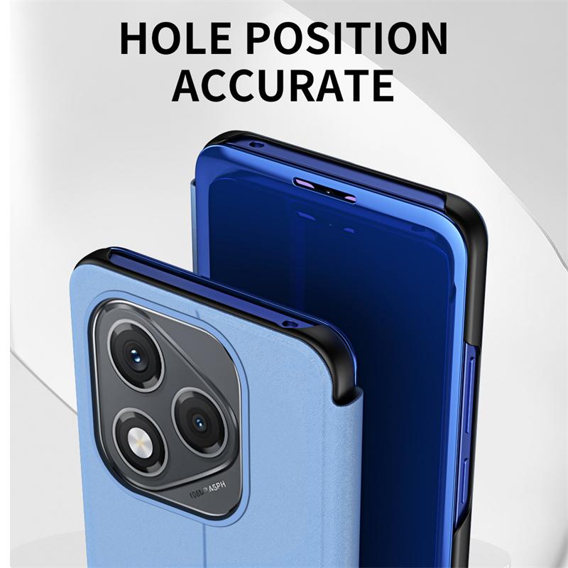 Чехол-книжка с подставкой из зеркальной кожи для Honor Magic 7 Lite 6Lite 5 Lite Honor X9a X9b X9c Жесткий защитный чехол из поликарбоната для Magic6 Lite 5Lite