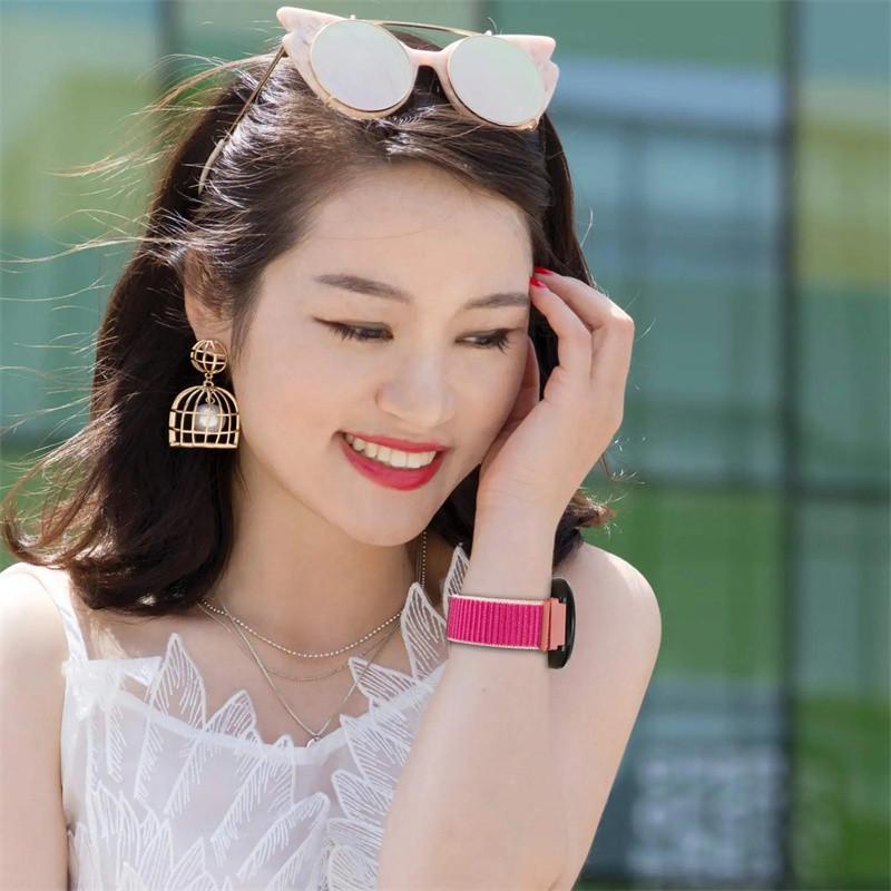 20/22mm Nylon Loop for Amazfit GTS4/2/3/3pro/2e/GTS2 Mini/GTR 4 42/47mm/GTR 2e/stratos Bracelet for Amazfit Bip/U/S/lite