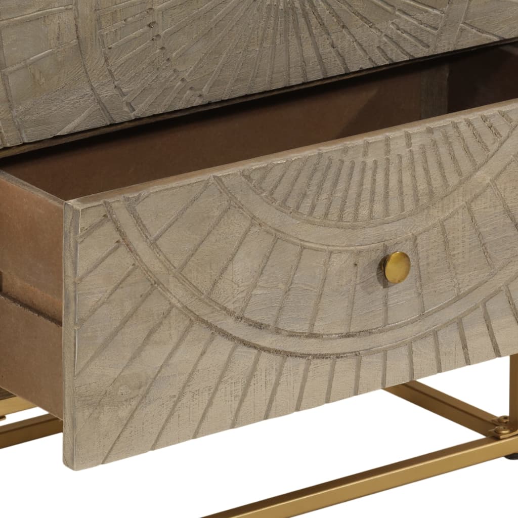Dresser 55 x 30 x 76 cm Solid Mango Wood and Iron