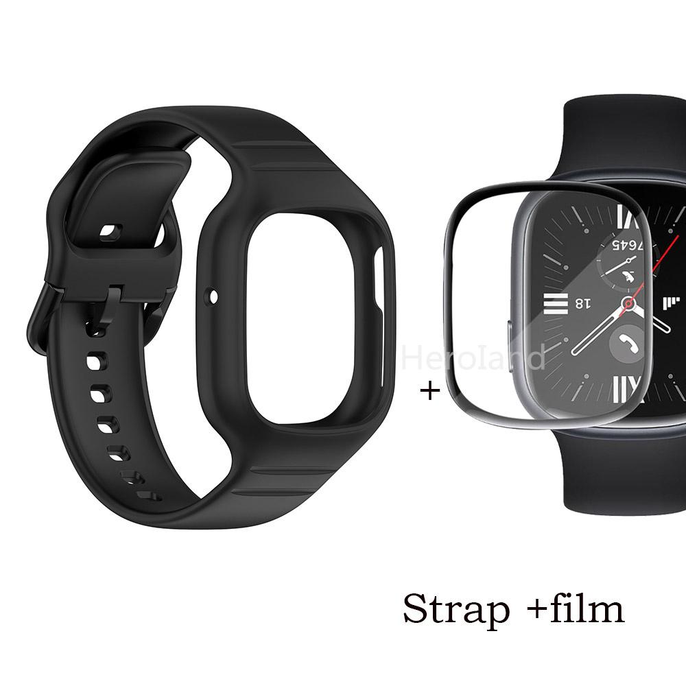 Спортивный силиконовый ремешок для часов Huawei Honor Watch 4, ремешок для смарт-часов, браслет для Honor Watch4, аксессуары, ремешок 2 в 1