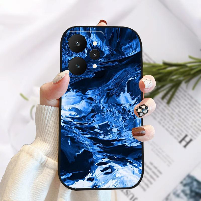 Чехол для Realme 15 15Pro 5G Стильный чехол с принтом на задней панели Для Realme15 15 Pro Мягкий ТПУ Силиконовый Funda Capa RMX5101 RMX5106 Бампер