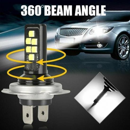 4pcs H7 LED Light Headlight Lamp Bulbs High Low Beam 240W 6000K Car Accessories