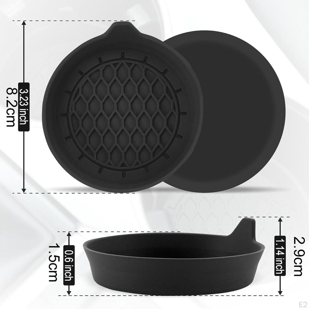 2 Pieces Car Coasters for Cup Holders Interior Accessories Easy Installation Drink Coaster Anti