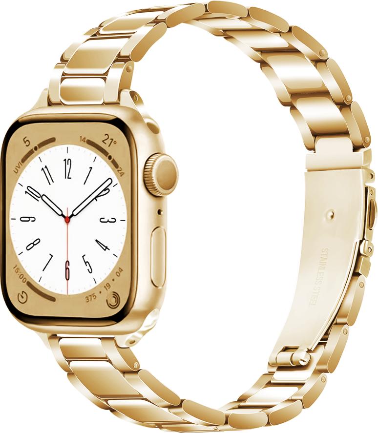 Тонкий металлический ремешок для Apple Watch 10 9 8 7 41 мм 45 мм 42 мм 46 мм Женский браслет из нержавеющей стали iWatch Ultra 49 мм 6 5 4 3 SE2 Ремешок