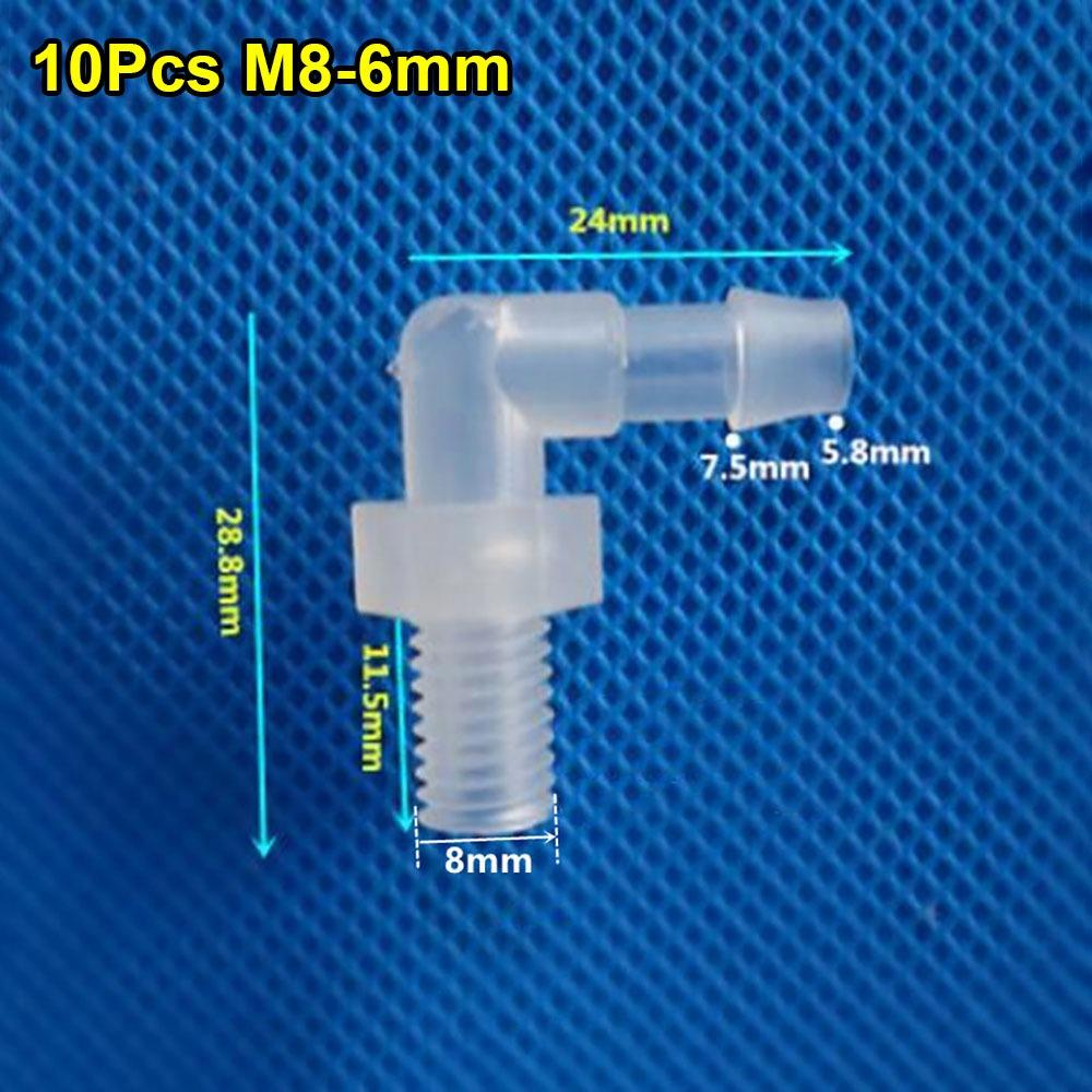 10Pcs PP PE Pagoda Elbow Connector Plastic Hose Fittings for Aquarium Fish Tank Fittings