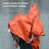 4 упаковки аварийного дождевого пончо, термоодеяло, пончо, устойчивое к атмосферным воздействиям, снаряжение для выживания на открытом воздухе и кемпинга