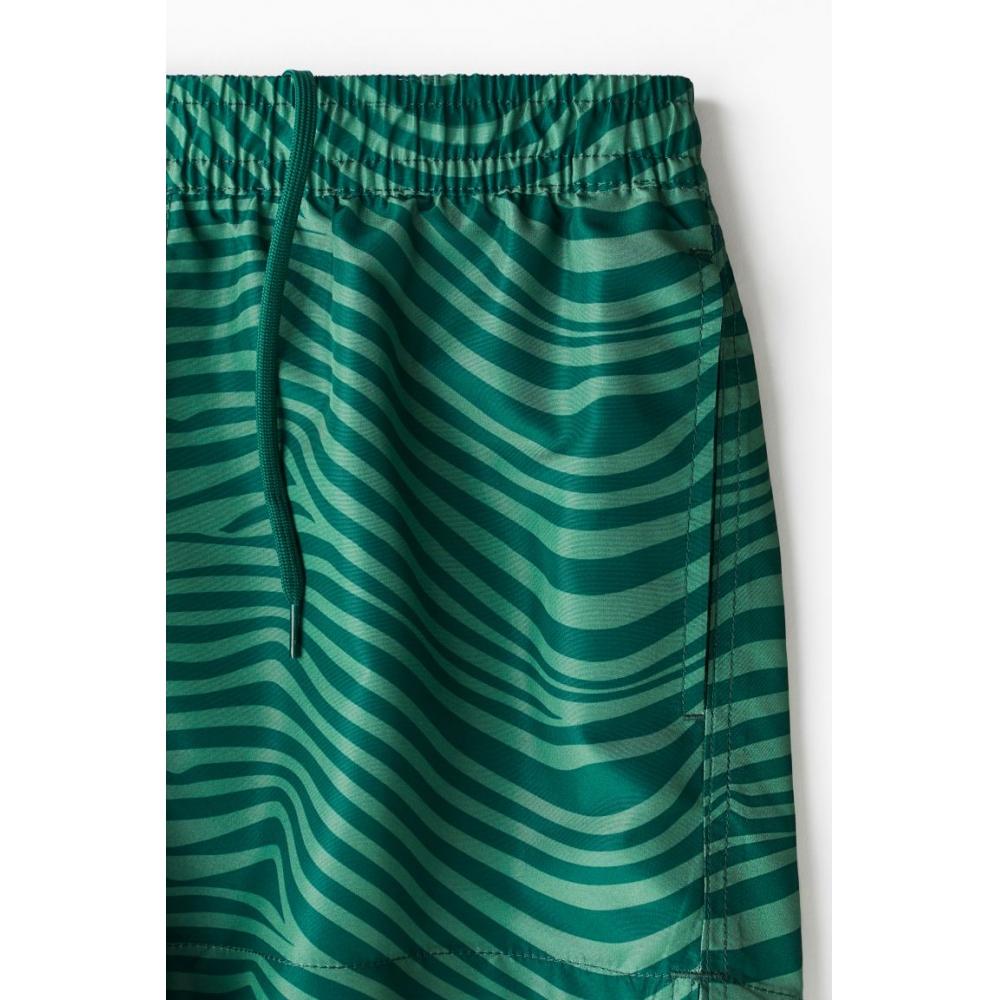 H M Плавки-шорты с рисунком Зеленые с рисунком